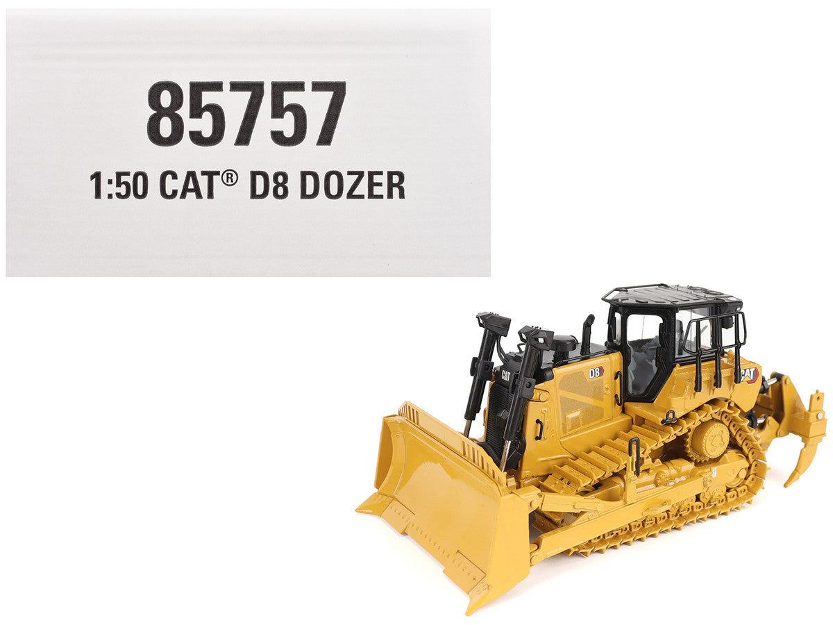 CAT Caterpillar D8 Track-Type Dozer (Standard Configuration) Yellow "High Line" Series  1/50 Diecast Model by Diecast Masters-4