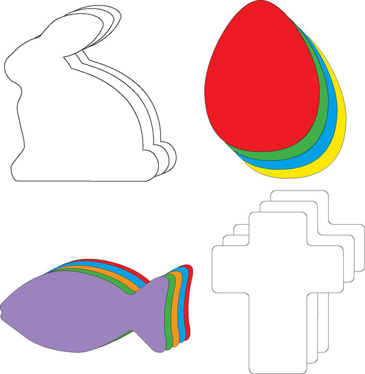 SHAPES ETC. Small Cut-Out Set - Palm Sunday-0