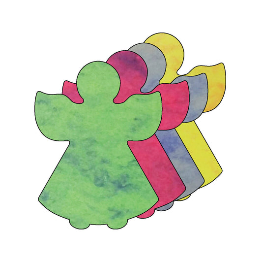 SHAPES ETC.  Small Marble Assorted Cut-Out - Angel-0