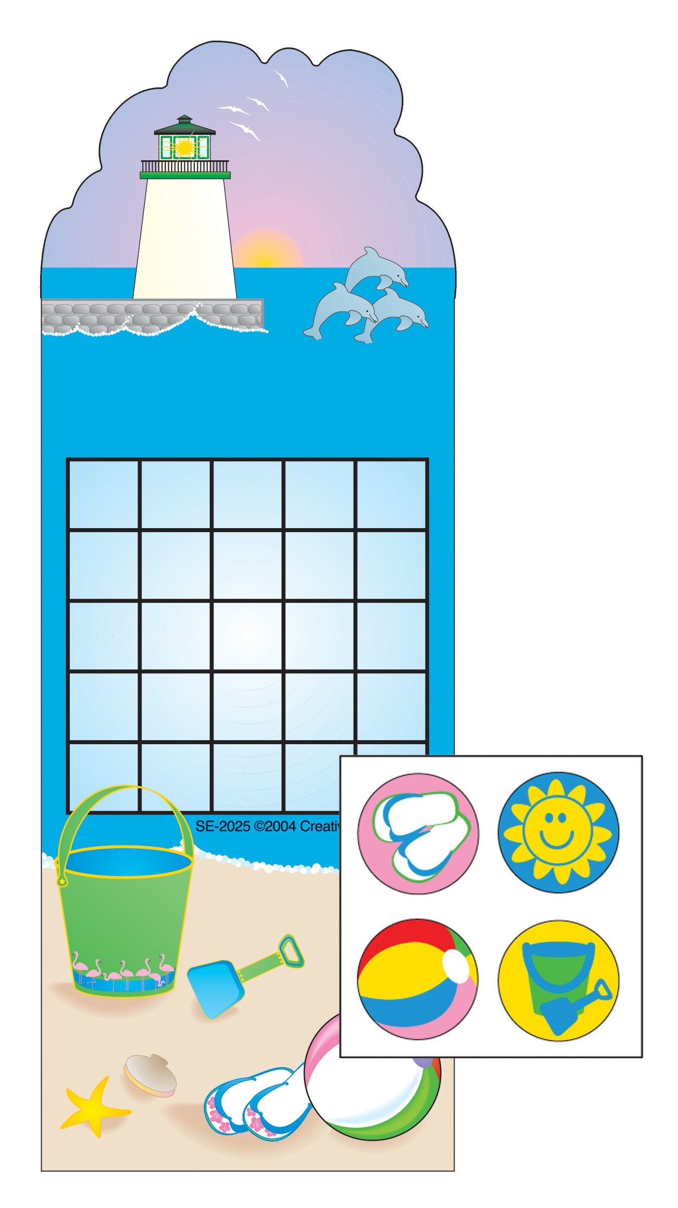 SHAPES ETC. Incentive Sticker Set - Beach-0